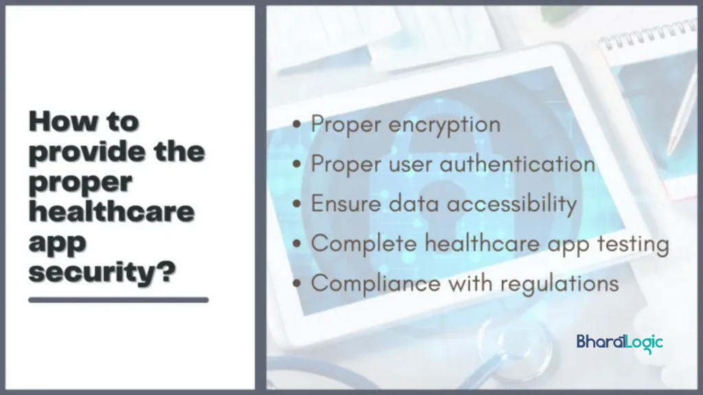 how to provide the proper healthcare app security