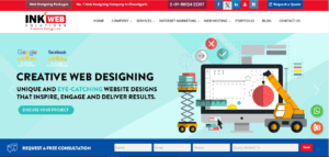 ink web solutions homepage 