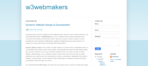 w3webmaker homepage 