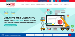 ink web solutions homepage screenshot