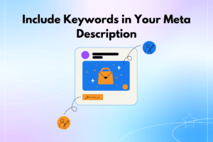include keyword in your meta description