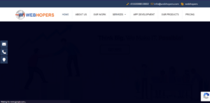 webhopers homepage