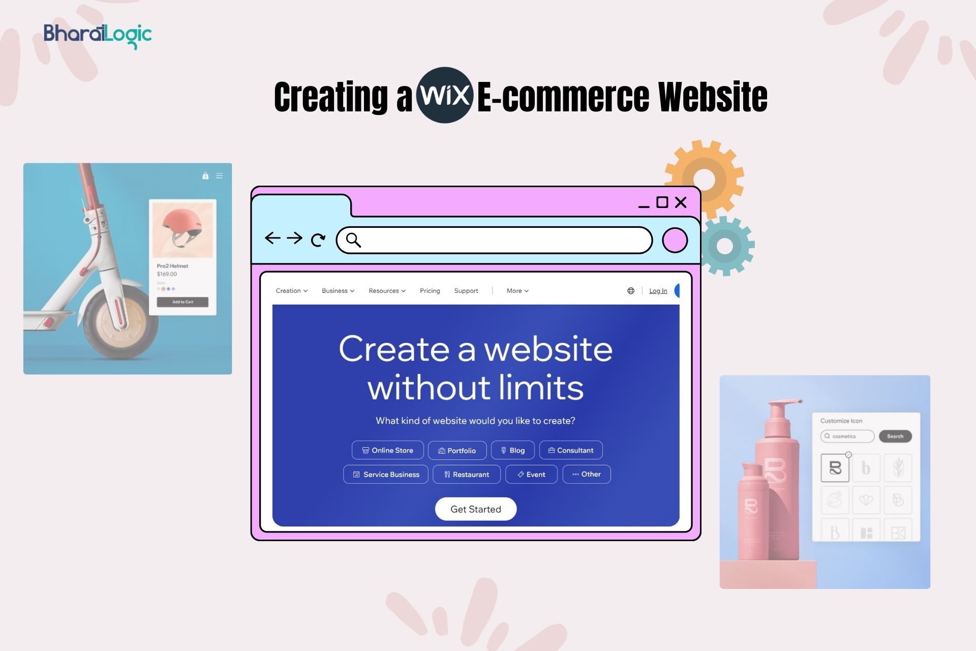 creating ecommerce website with wix