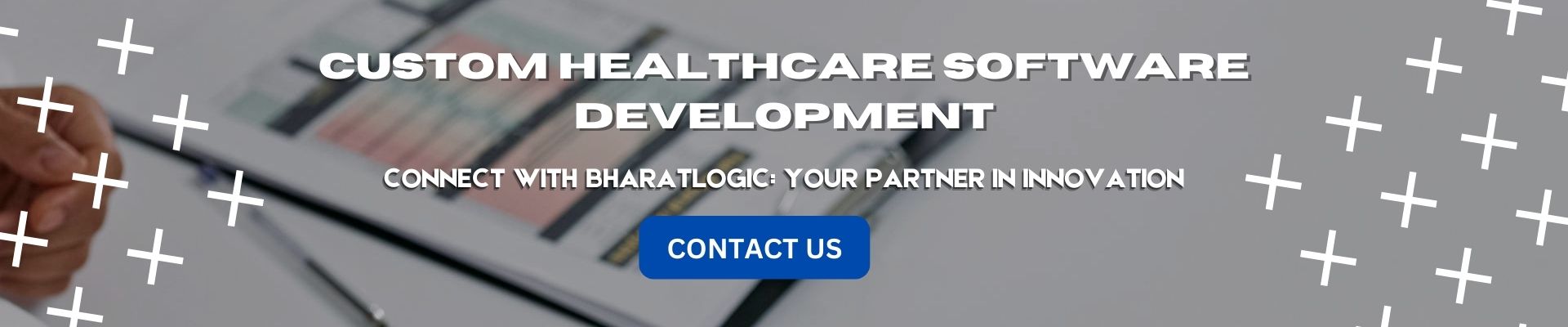 Custom Healthcare Software Development ad graphics