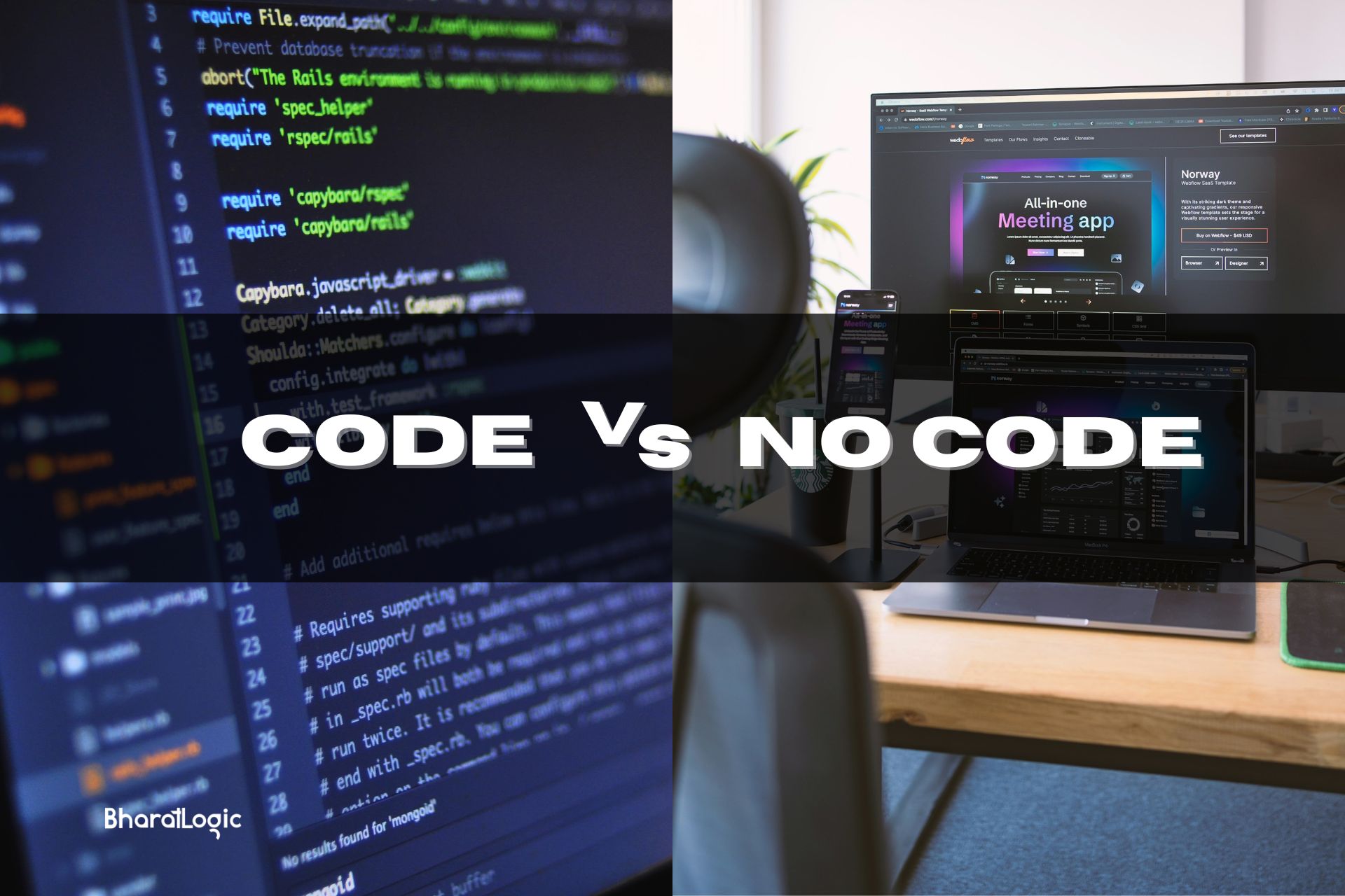 Code vs no-code platform featured image