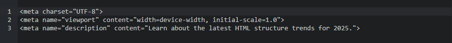meta tags html